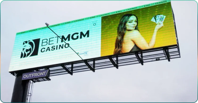 Gambling companies advertise