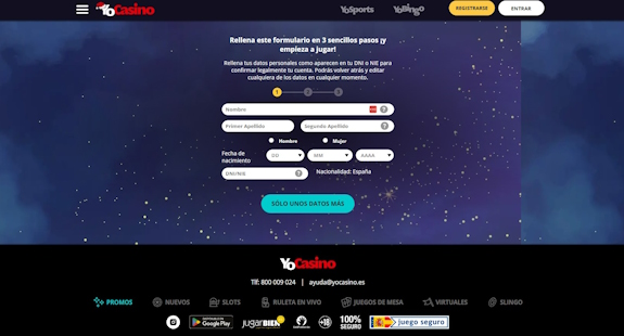 YoCasino Regístrate